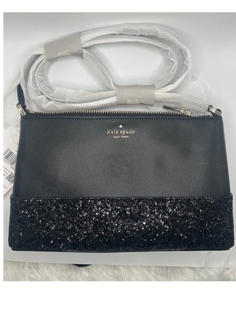 Kate Spade Flash Glitter Fabric Mixed Mat K8711 Crossbody Bag Nwt $279
